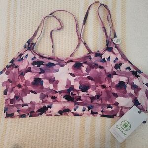 Gaiam Women's Floral Sports Bra - Purple